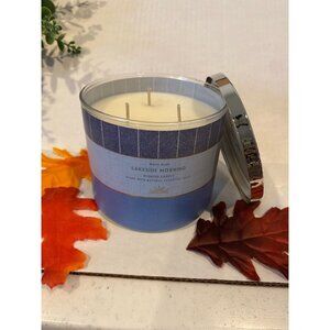Bath & Body Works “Lakeside Morning” NEW 3 Wick Fall Autumn Candle